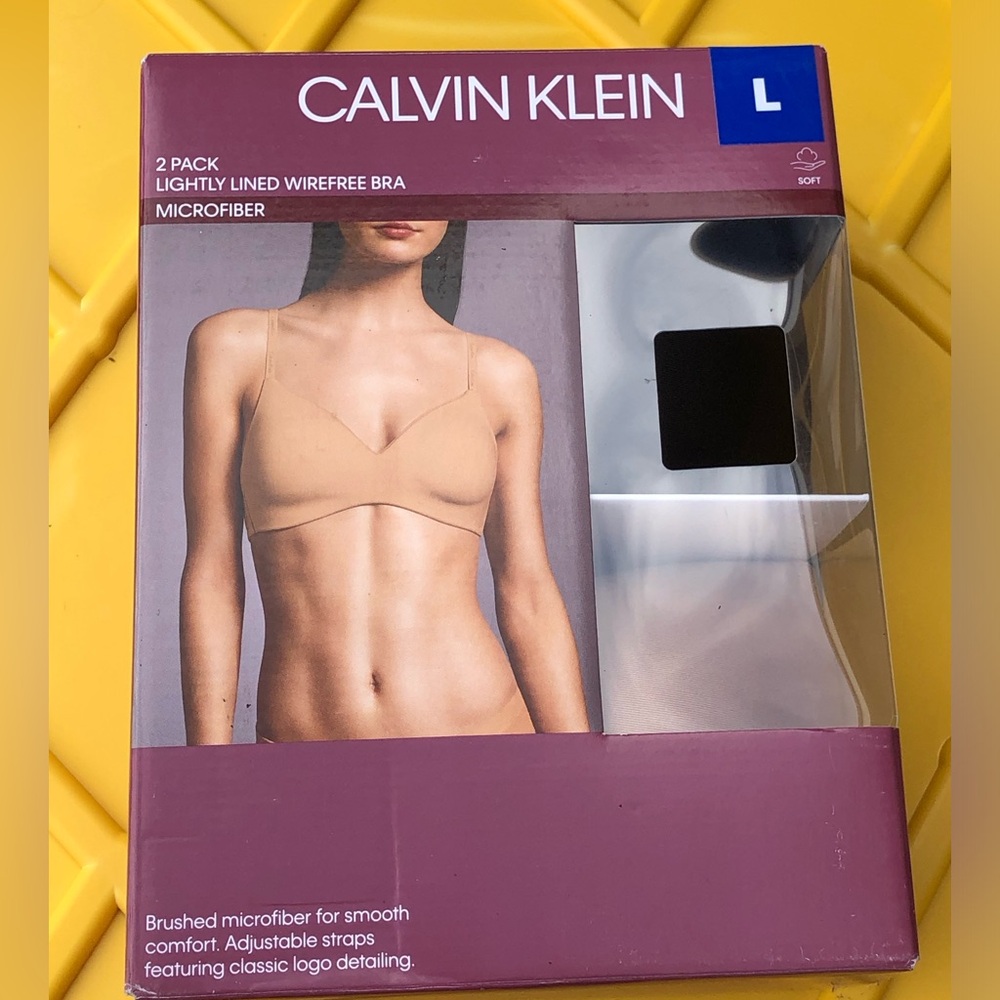 Calvin‎ Klein microfiber 2-pack lightly lined wirefree bra